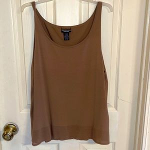 DONCASTER Tan Knit Shell XL